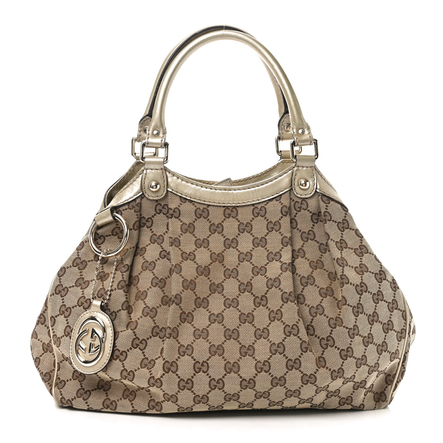 Gucci Monogram Medium Sukey Tote Champagne 1 of 10
