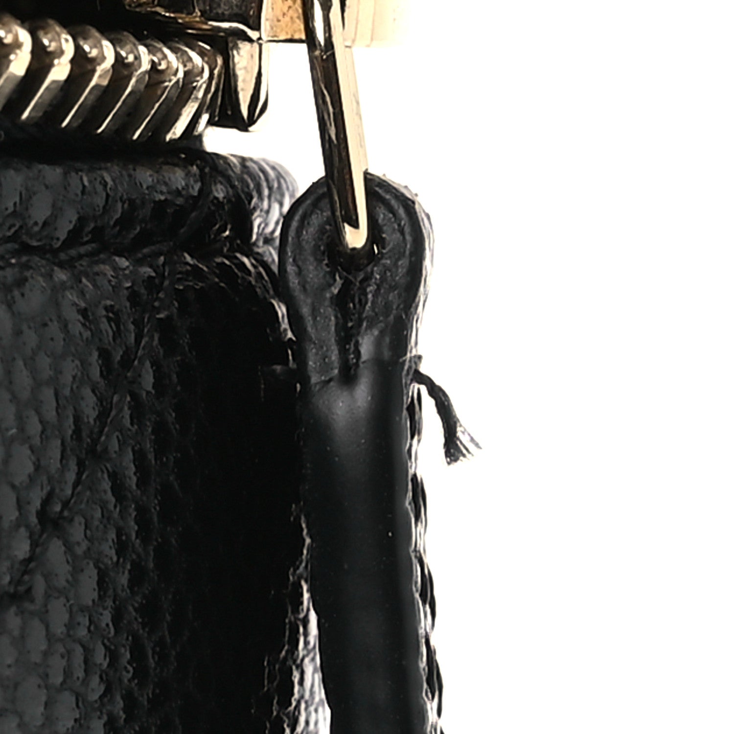 Chanel Caviar Quilted Top Handle Jewelry Case Black 12 of 12