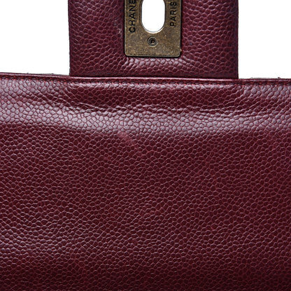 Chanel Caviar Quilted Large Retro Class Flap Burgundy 16 of 18
