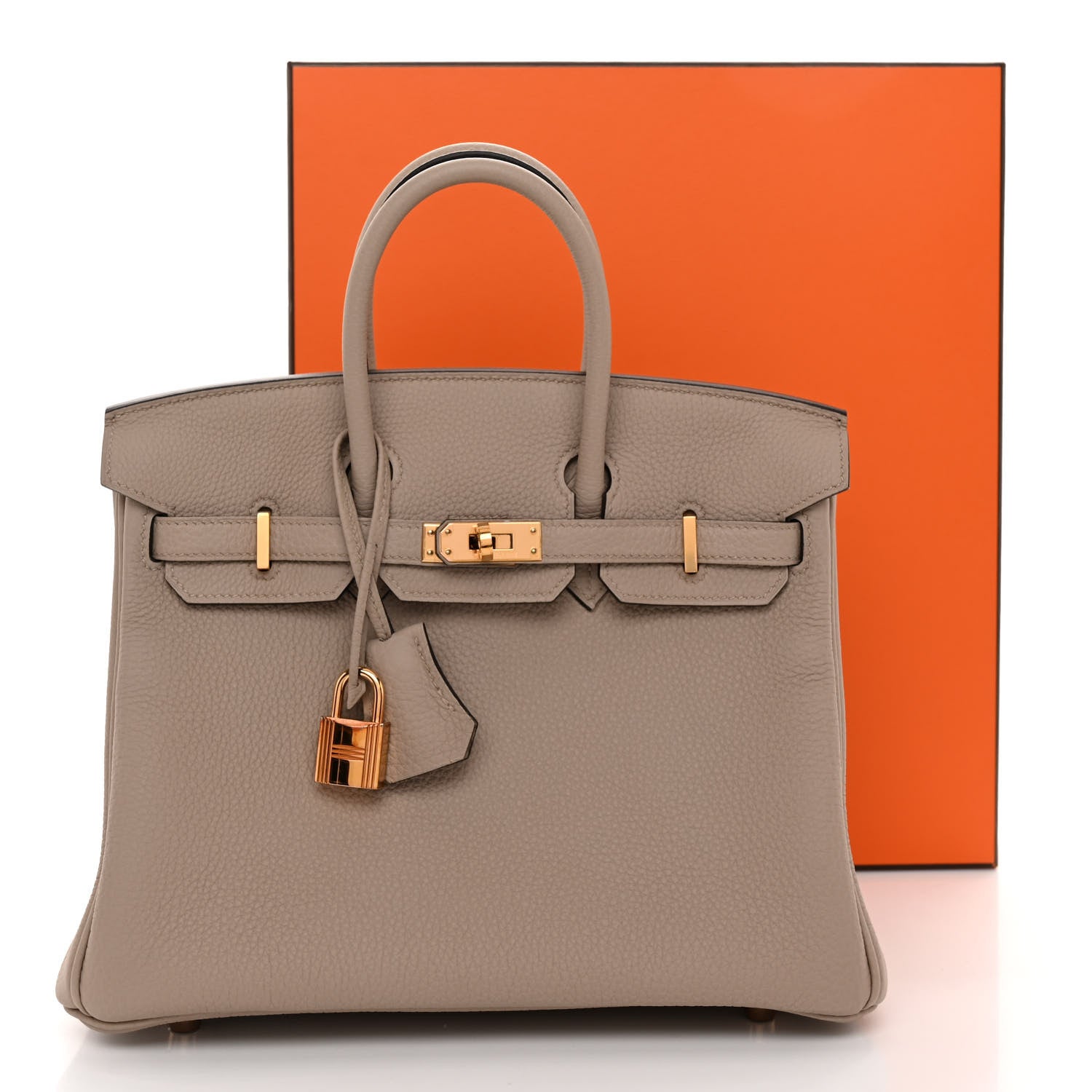Hermes Togo Birkin 25 Gris Tourterelle 15 of 15