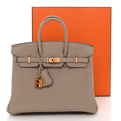 Hermes Togo Birkin 25 Gris Tourterelle 15 of 15
