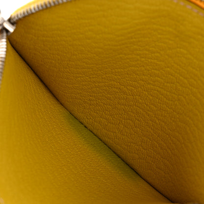 Hermes Chevre Mysore Mini In-The-Loop Card Holder Jaune De Naples 8 of 9