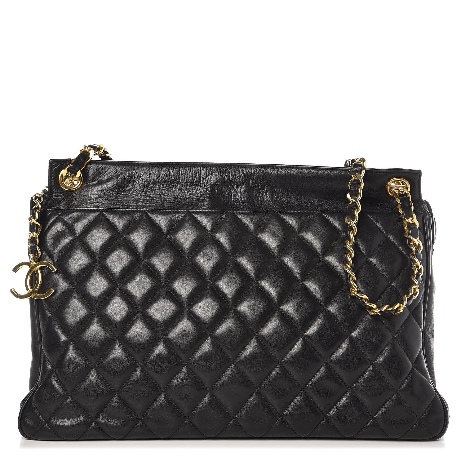 Chanel Lambskin Quilted Shoulder Bag Black 1 of 11