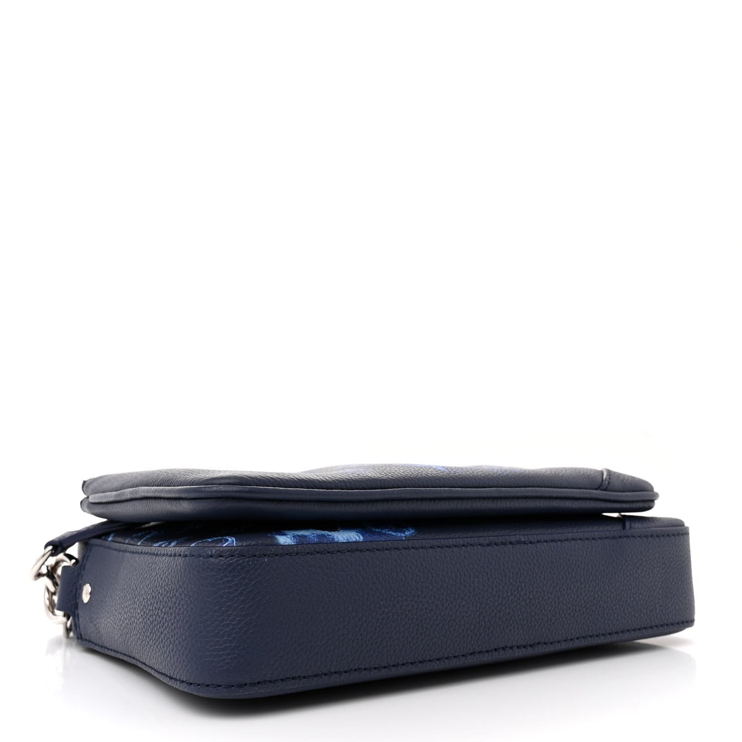 Monogram Ink Watercolor Trio Messenger Bag Blue