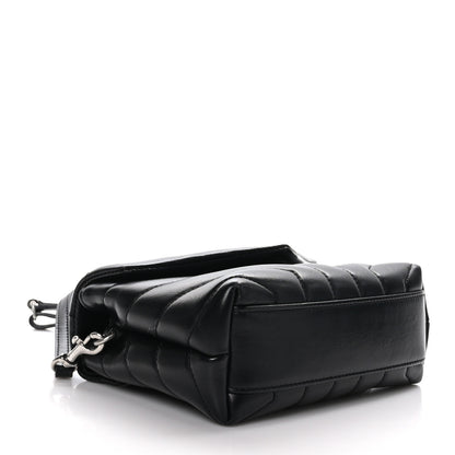 Saint Laurent Calfskin Y Quilted Monogram Toy Loulou Crossbody Bag Black 4 of 13