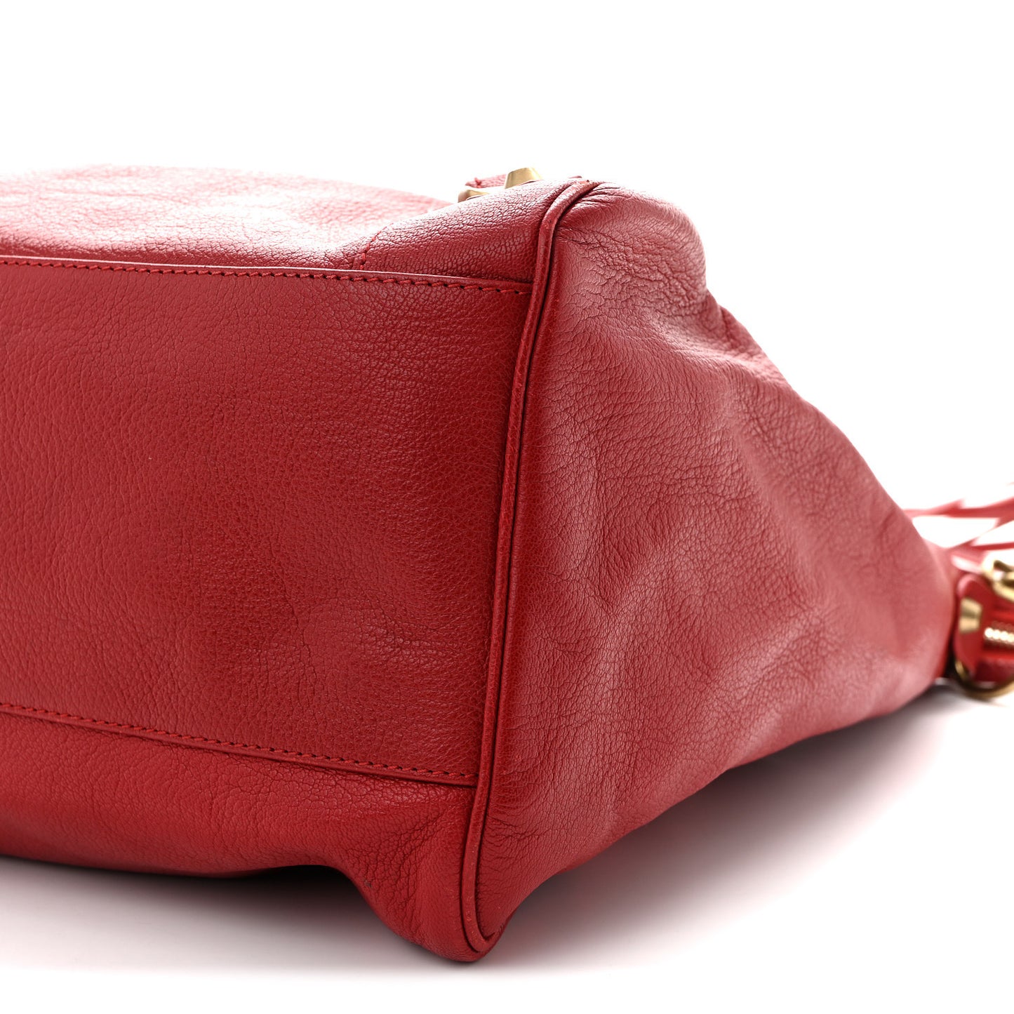 Sugar Goatskin Classic Gold Hardware Velo Rouge Coquelicot