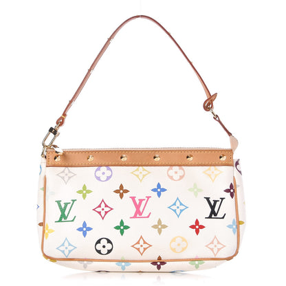Louis Vuitton Monogram Multicolor Pochette Accessories White 1 of 9