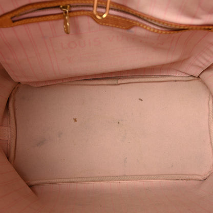 Louis Vuitton Damier Azur Neo Neverfull MM Rose Ballerine 6 of 14