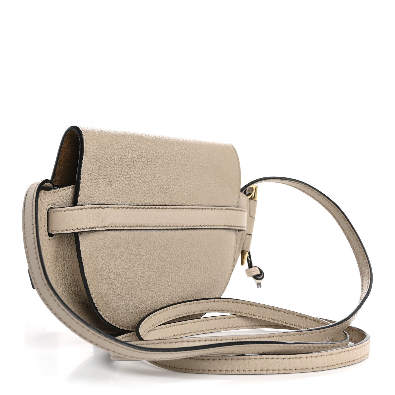 Loewe Grained Calfskin Mini Gate Crossbody Bag Light Oat 1749597