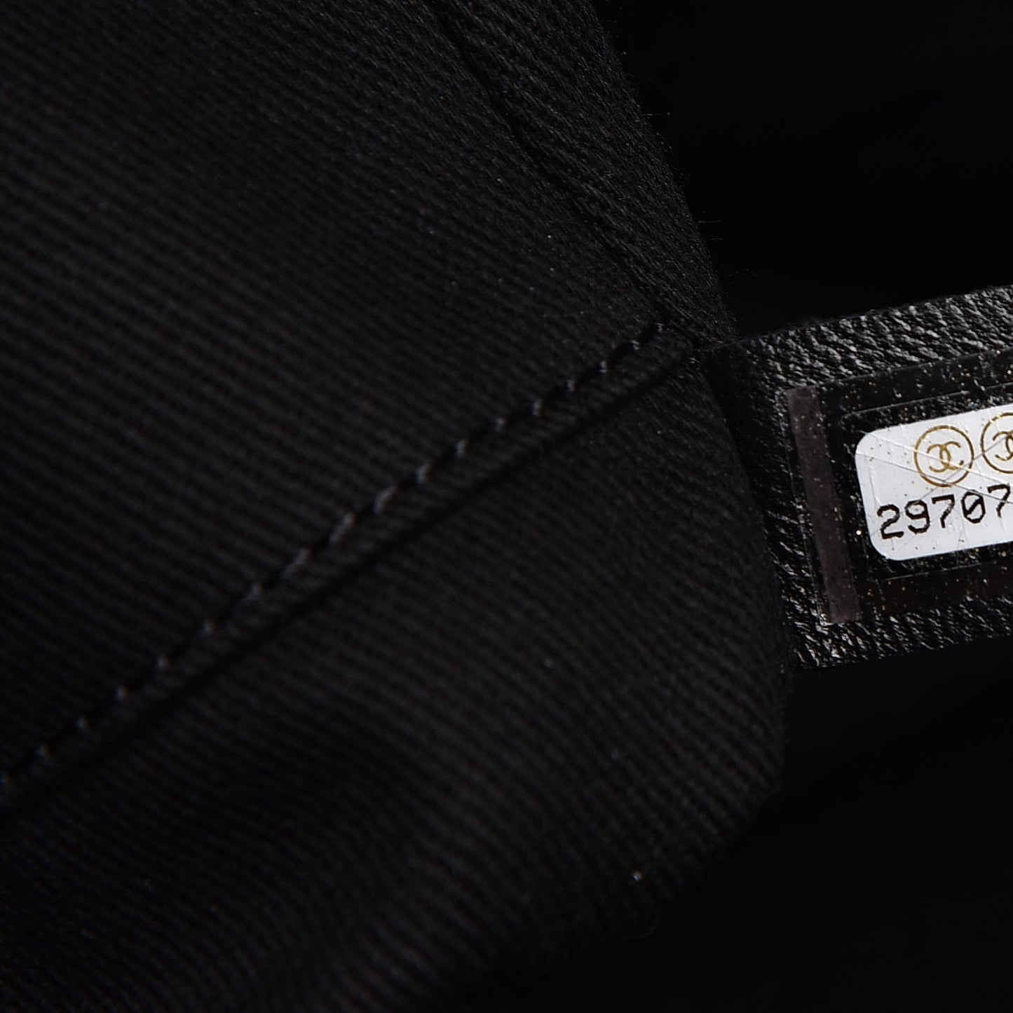 Canvas Beaded Medium Deauville Tote Black