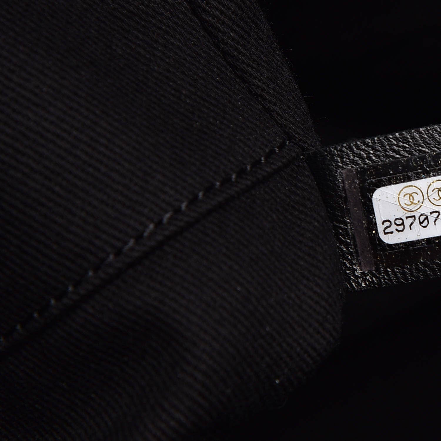 Chanel Canvas Beaded Medium Deauville Tote Black 7 of 10