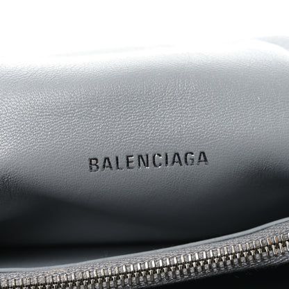 Balenciaga Crushed Calfskin Quilted Small Crush Chain Bag Silver 6 of 9