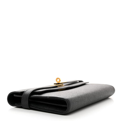 Hermes Epsom Kelly Longue Wallet Black 4 of 8
