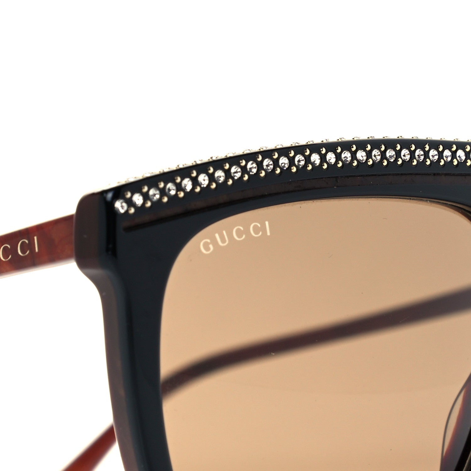 Gucci Acetate GG Crystal GG0732S Sunglasses Brown 7 of 8