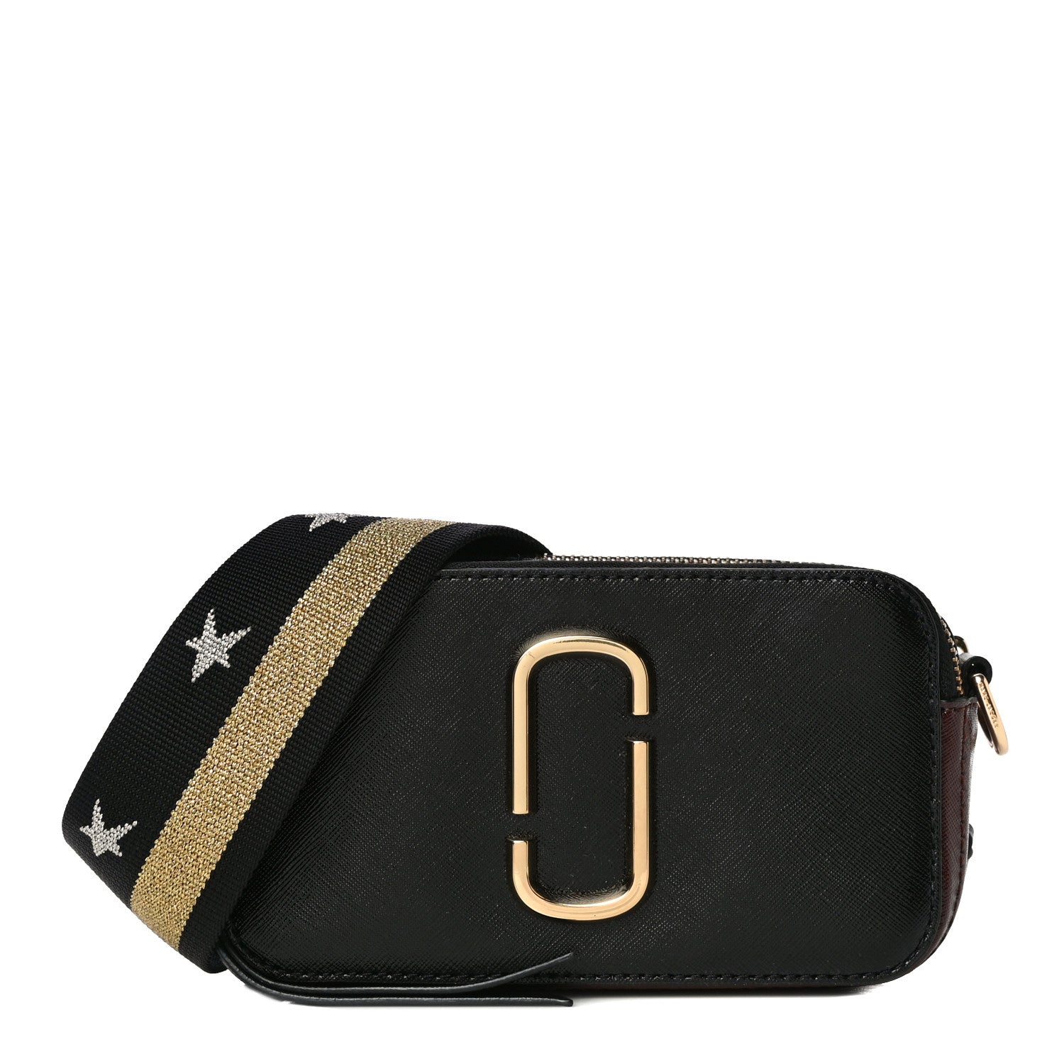 Marc Jacobs Saffiano Small Snapshot Camera Bag Black Multi 1 of 11
