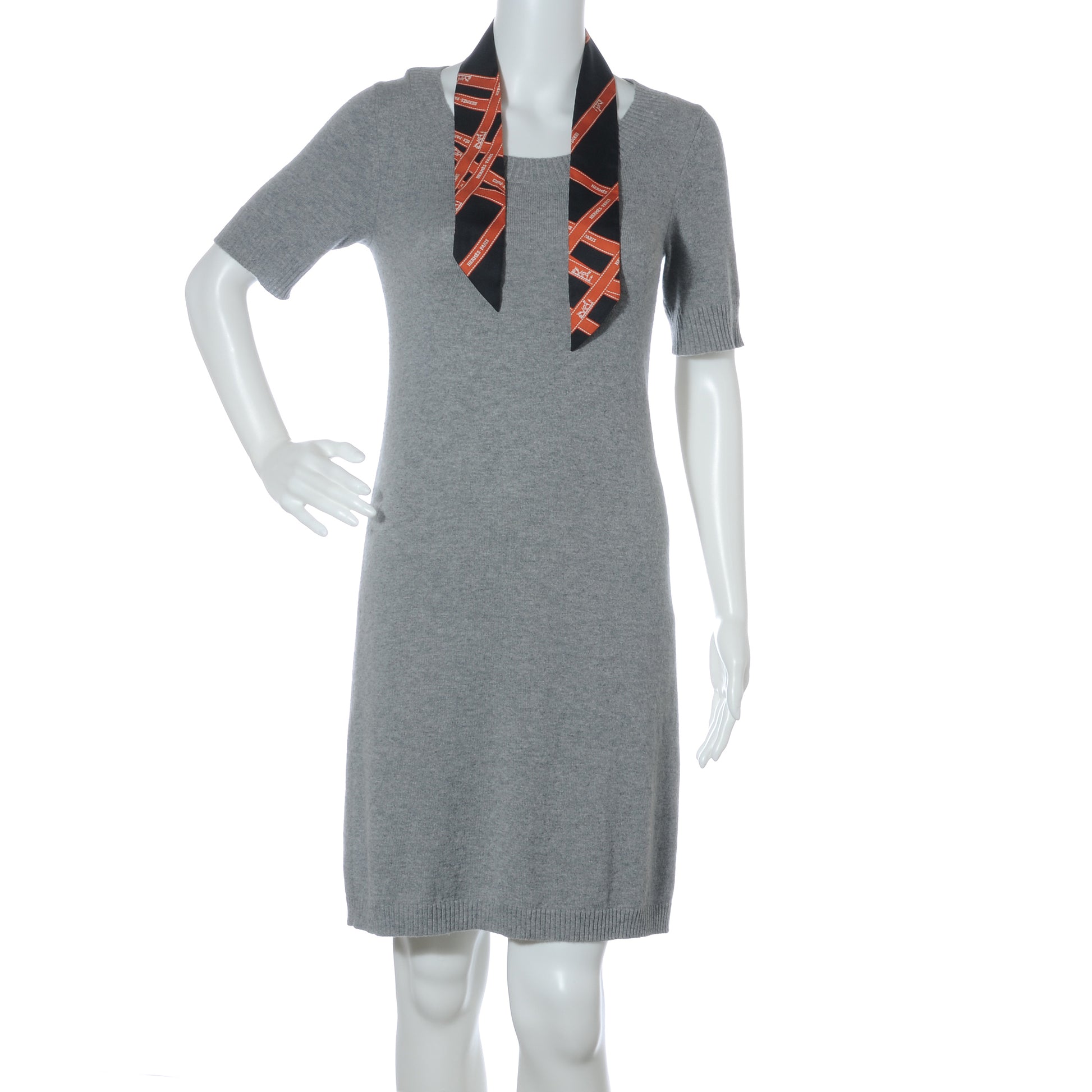 Hermes Silk Bolduc Twilly Black and Orange 3 of 4