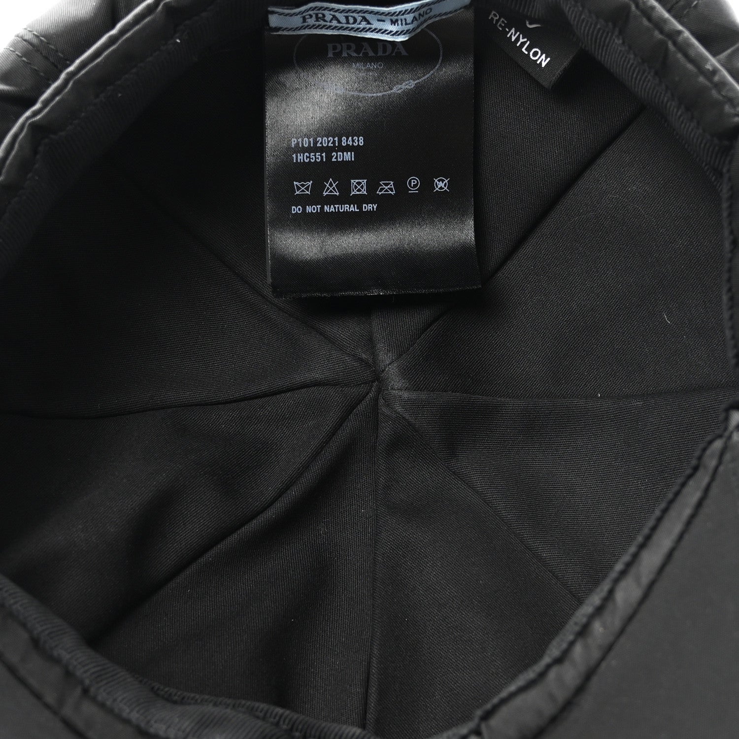 Prada Re-Nylon Newsboy Hat M Black 7 of 9