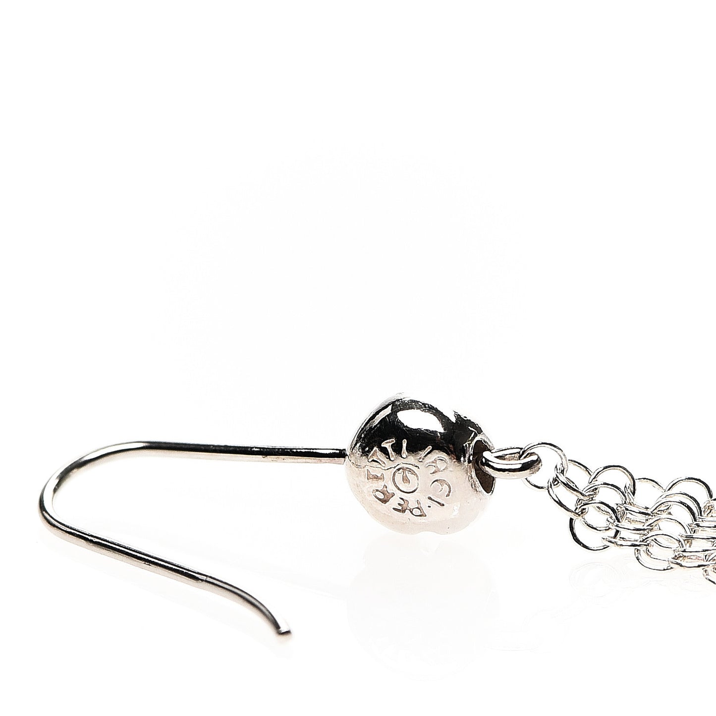 Sterling Silver Small Elsa Peretti Mesh Earrings