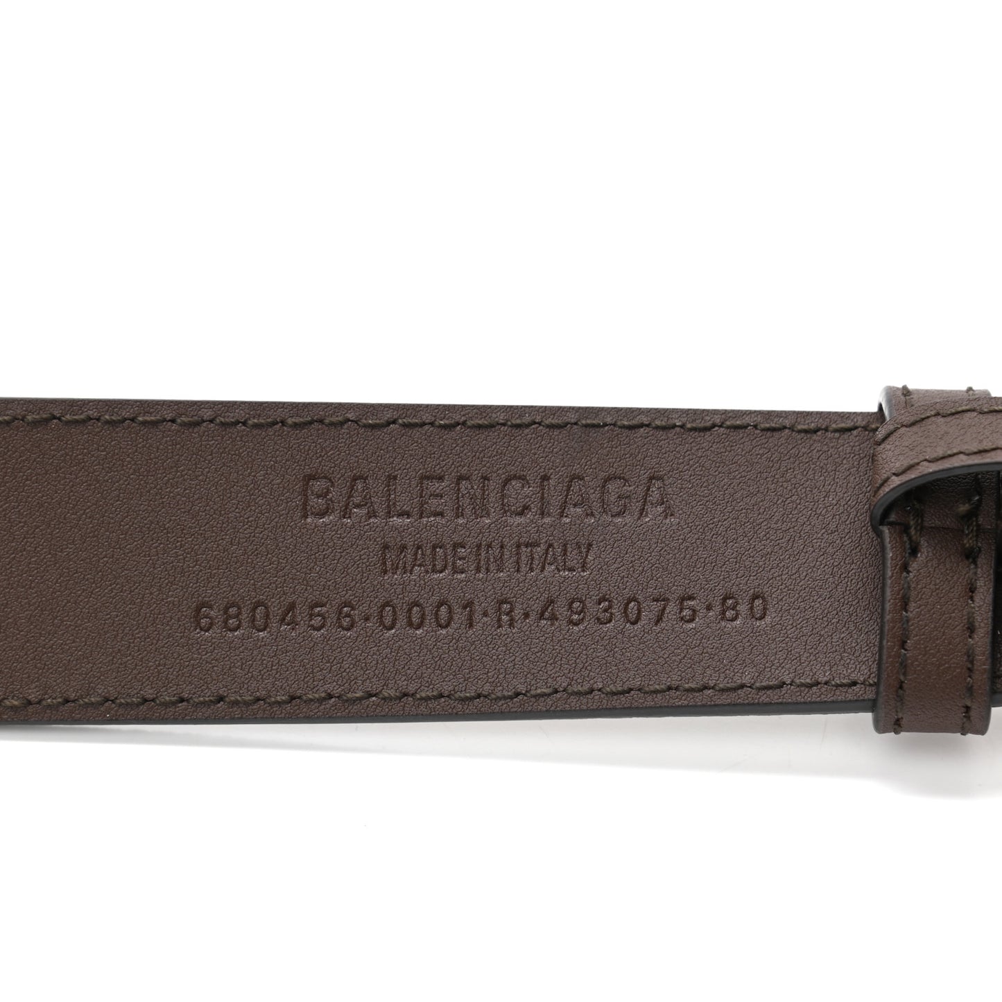 X BALENCIAGA BB Supreme Monogram Belt 80 Beige Ebony
