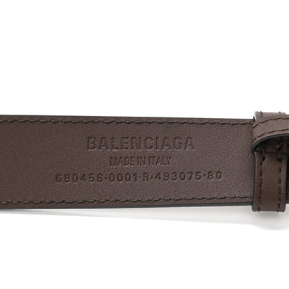 Gucci X BALENCIAGA BB Supreme Monogram Belt 80 Beige Ebony 5 of 5