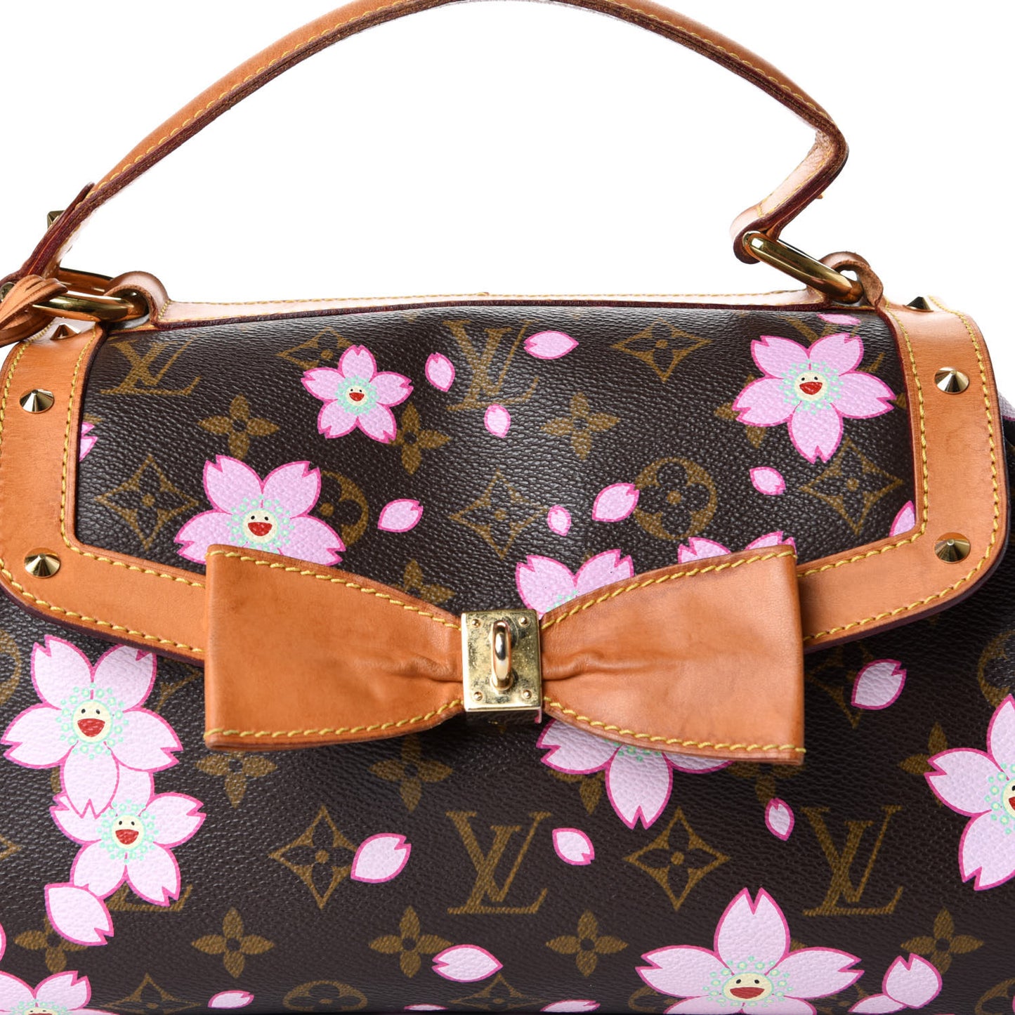 Monogram Cherry Blossom Sac Retro Bag Brown