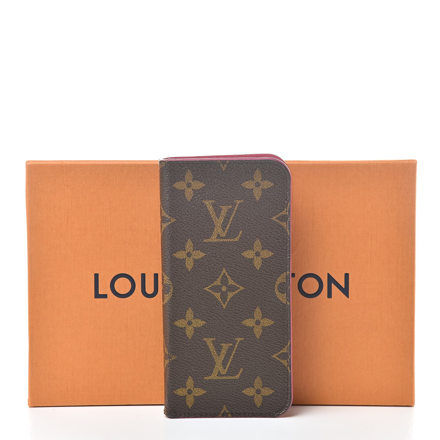 Louis Vuitton Monogram iPhone X Folio Case Rose Pop 9 of 9