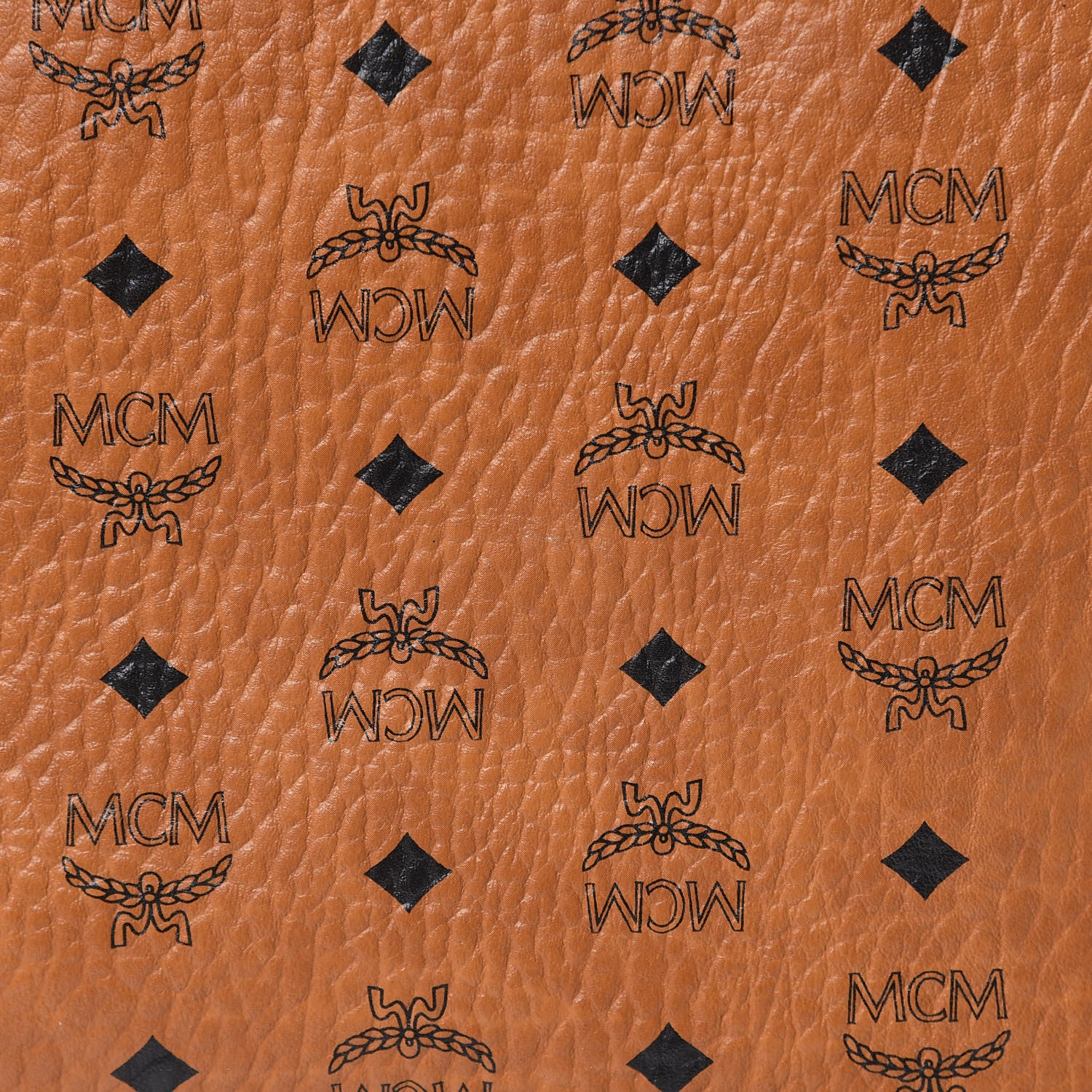 MCM Visetos Medium Project Reversible Shopper Tote Cognac 15 of 16