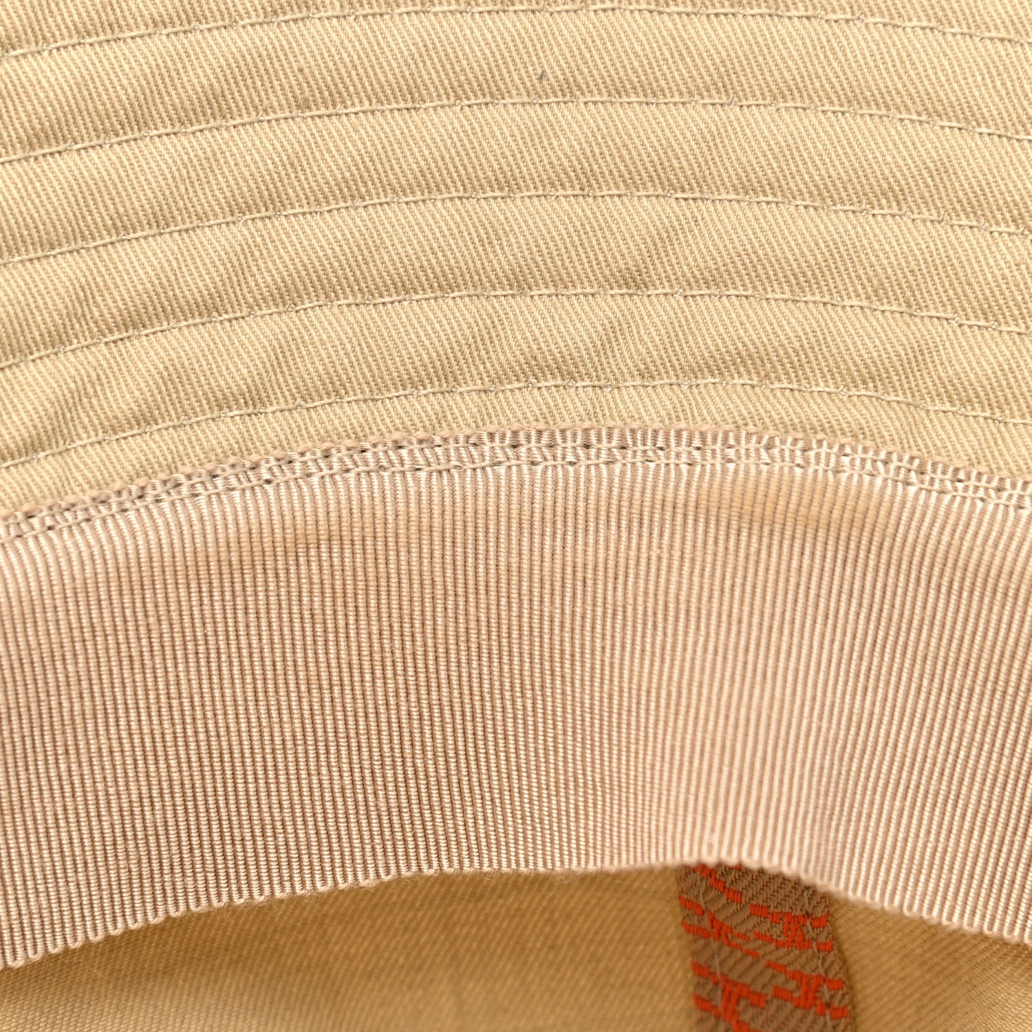 Hermes Gabardine Cotton Calvi Bucket Hat 59 Beige Toast 9 of 9