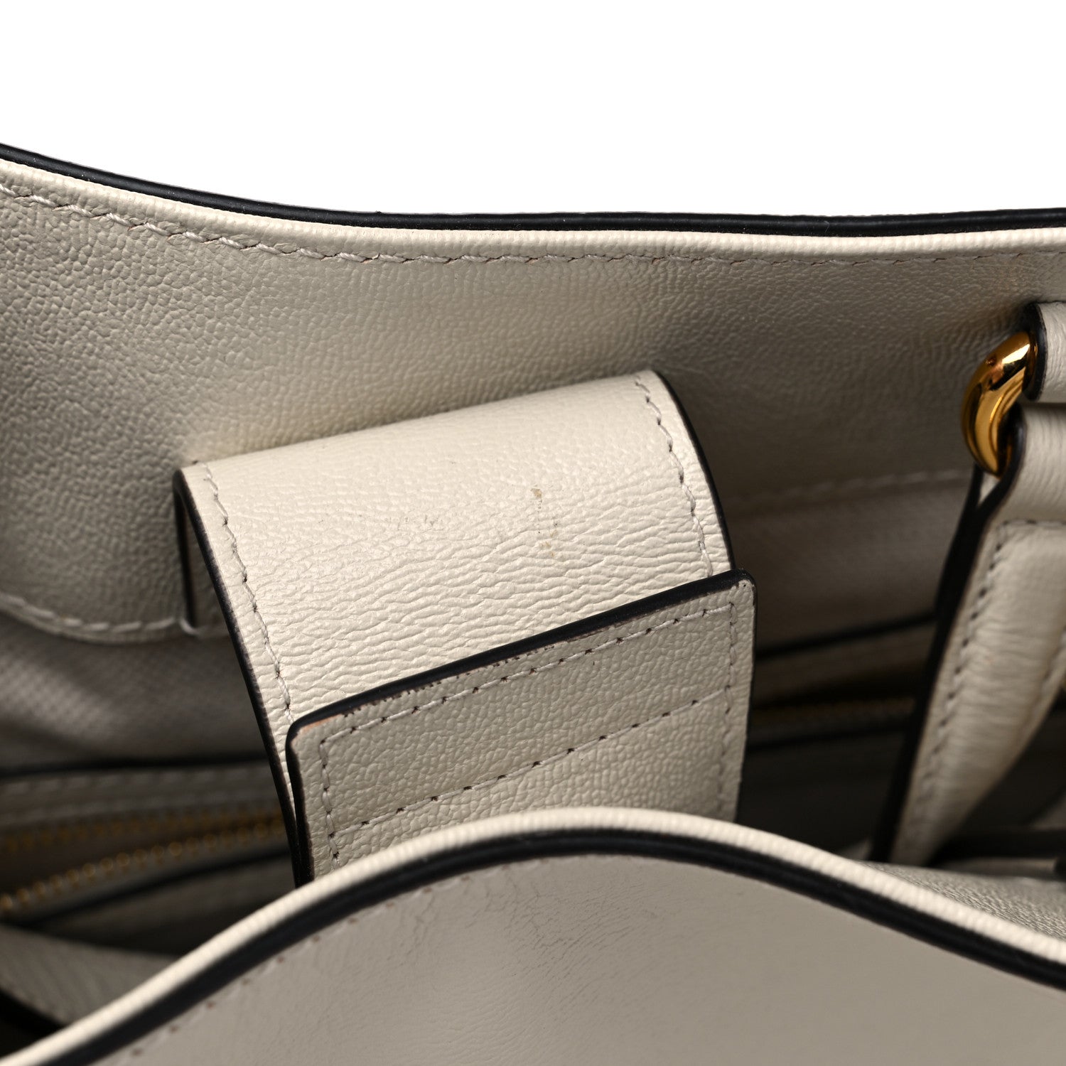 Gucci New Sakai Calfskin Lux Large Horsebit 1955 Tote Bag Mystic White 15 of 15