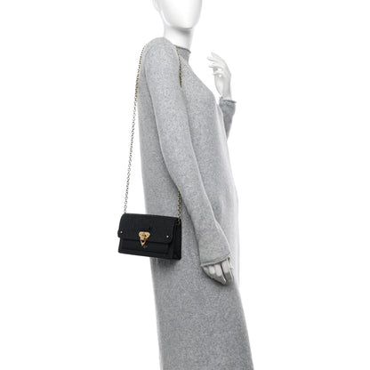 Louis Vuitton Empreinte Vavin Chain Wallet Black 2 of 9