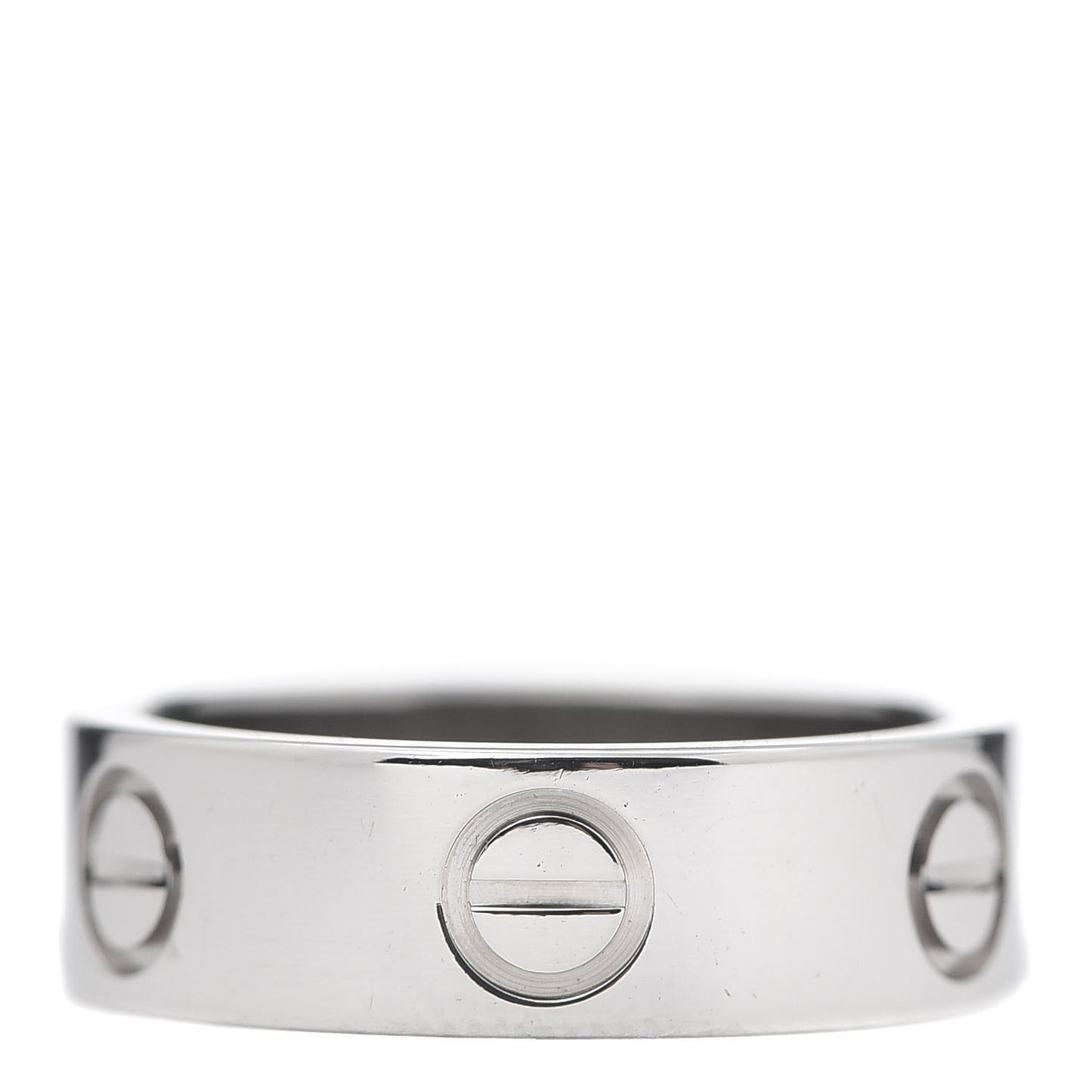 18K White Gold 5.5mm LOVE Ring 49 4.75
