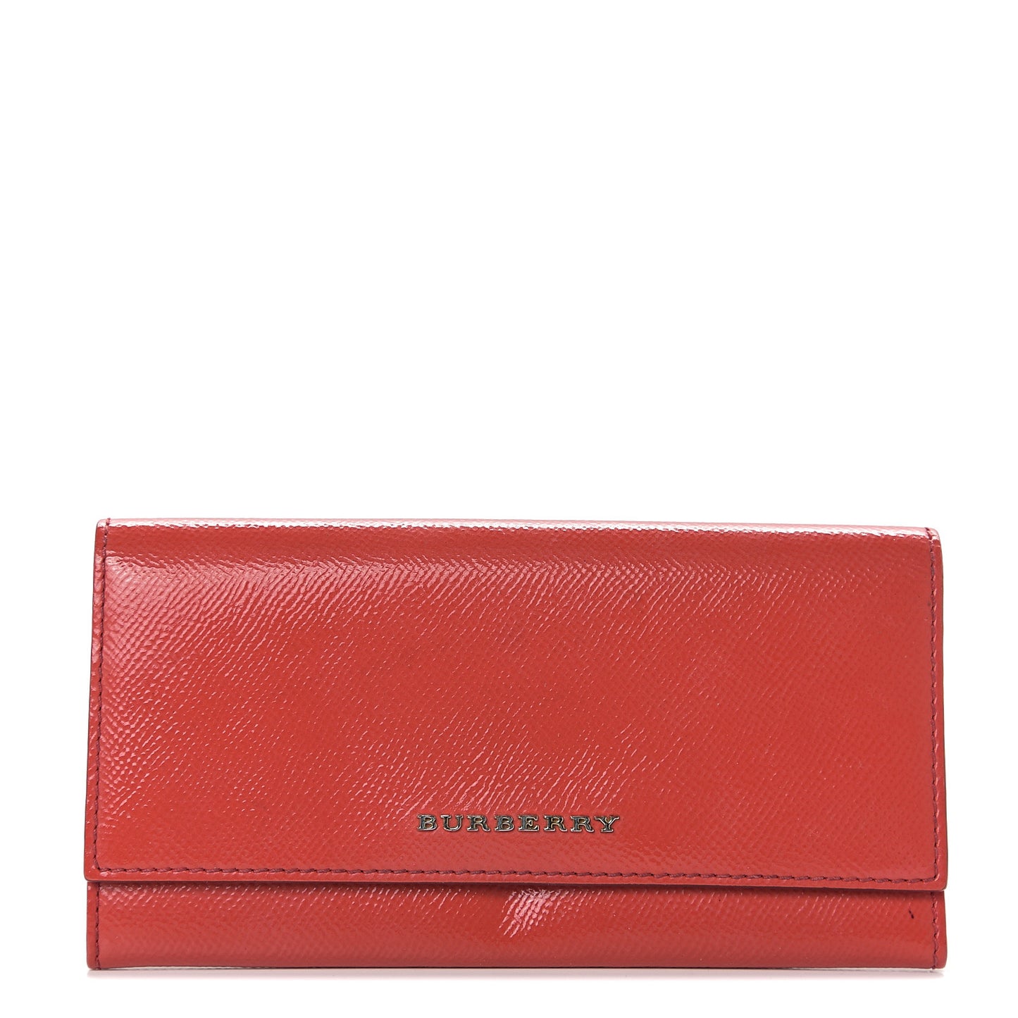Patent Continental Wallet Red