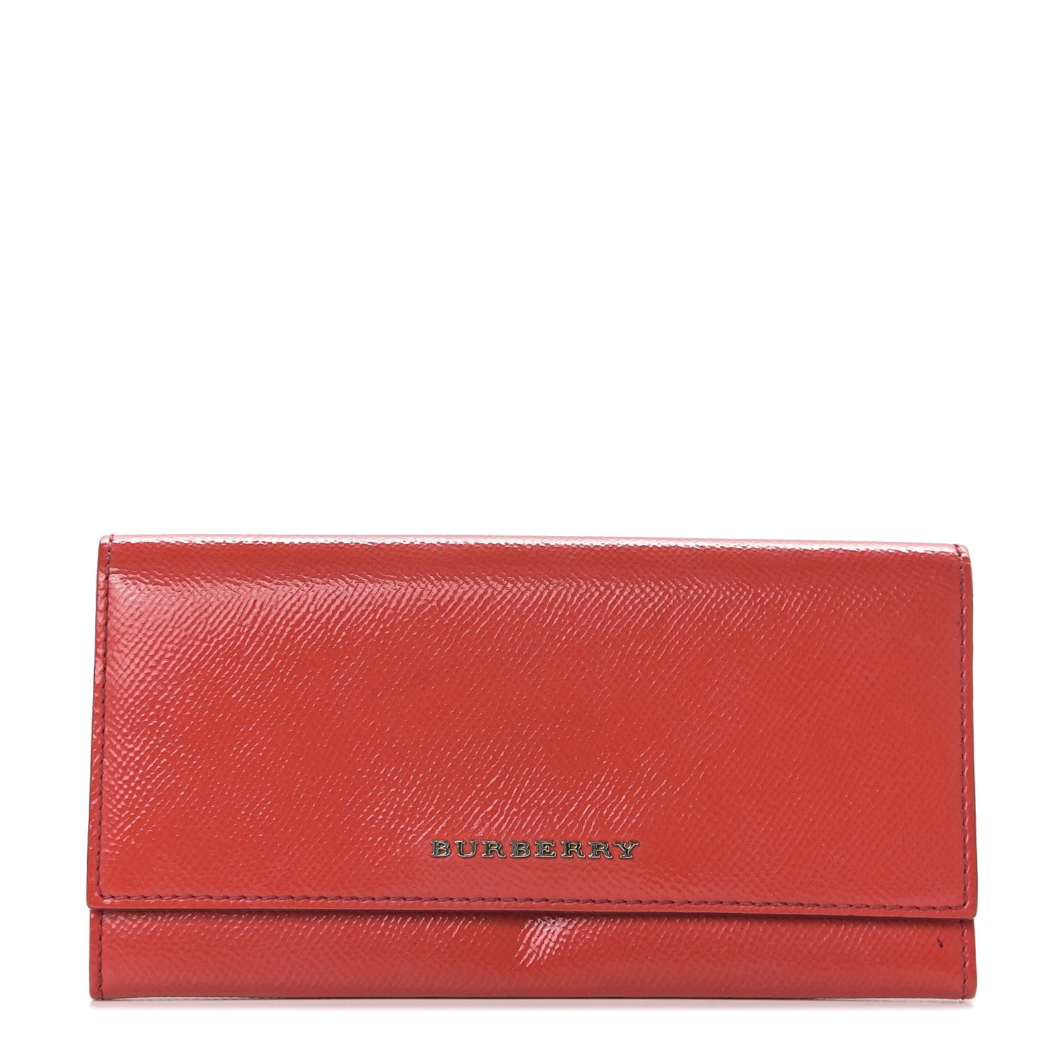 Burberry Patent Continental Wallet Red 1 of 5