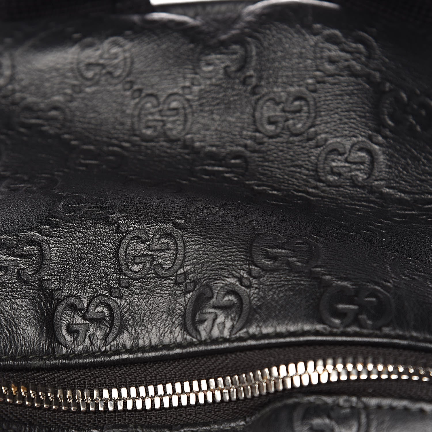 Gucci Guccissima Classic Backpack Black 12 of 15