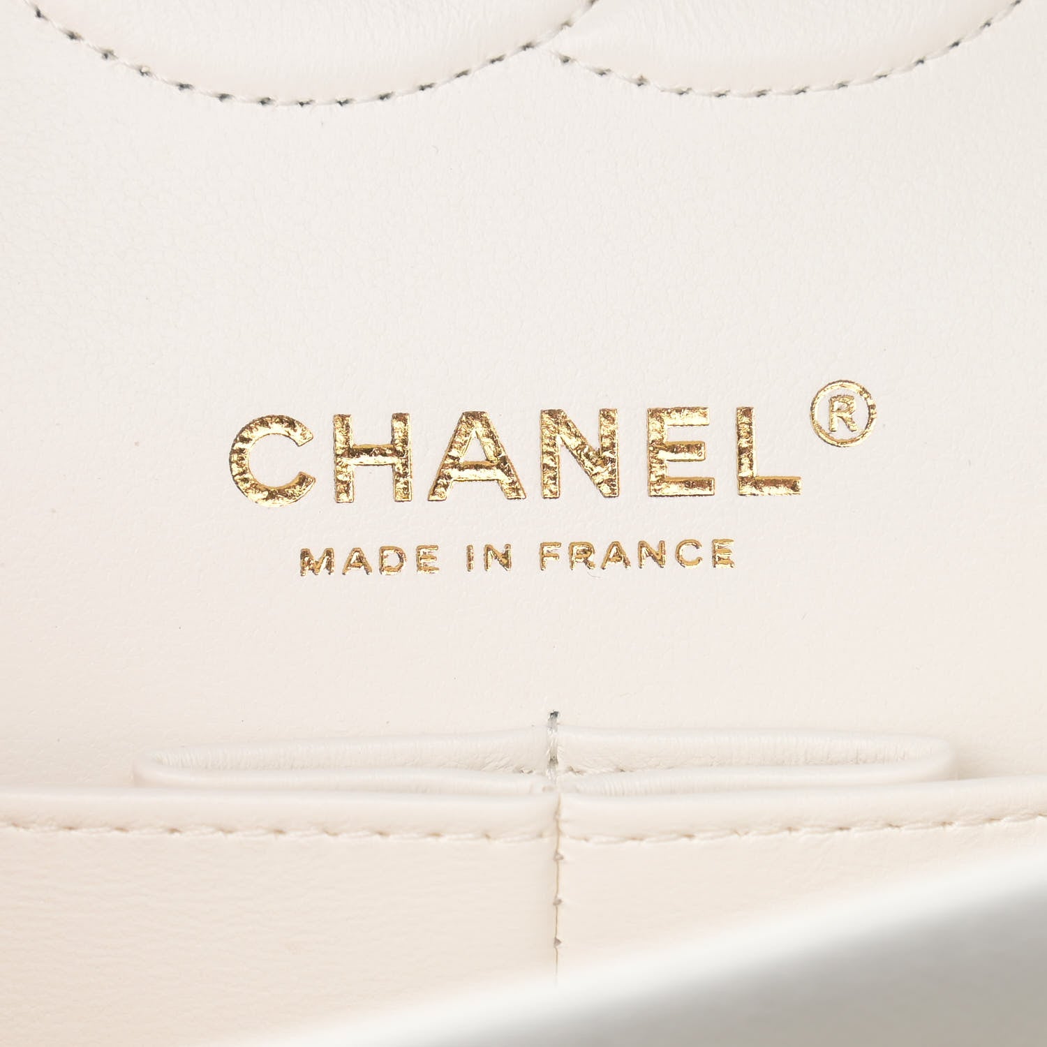 Chanel Caviar Quilted Medium Double Flap White 6 of 11