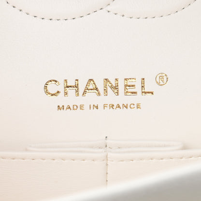 Chanel Caviar Quilted Medium Double Flap White 6 of 11