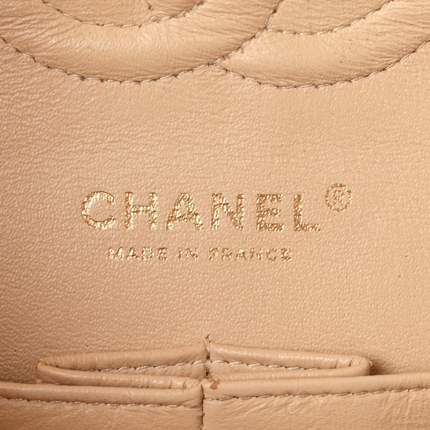 Chanel Caviar Quilted Medium Double Flap Beige 6 of 11