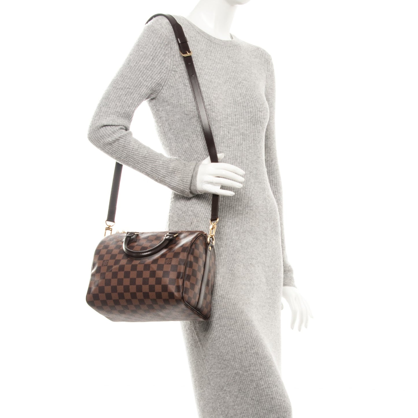 Damier Ebene Speedy Bandouliere 25