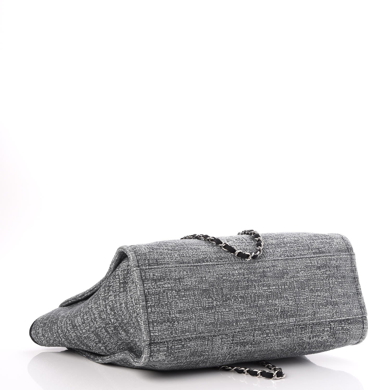 Chanel Canvas Large Deauville Tote Charcoal 5 of 8