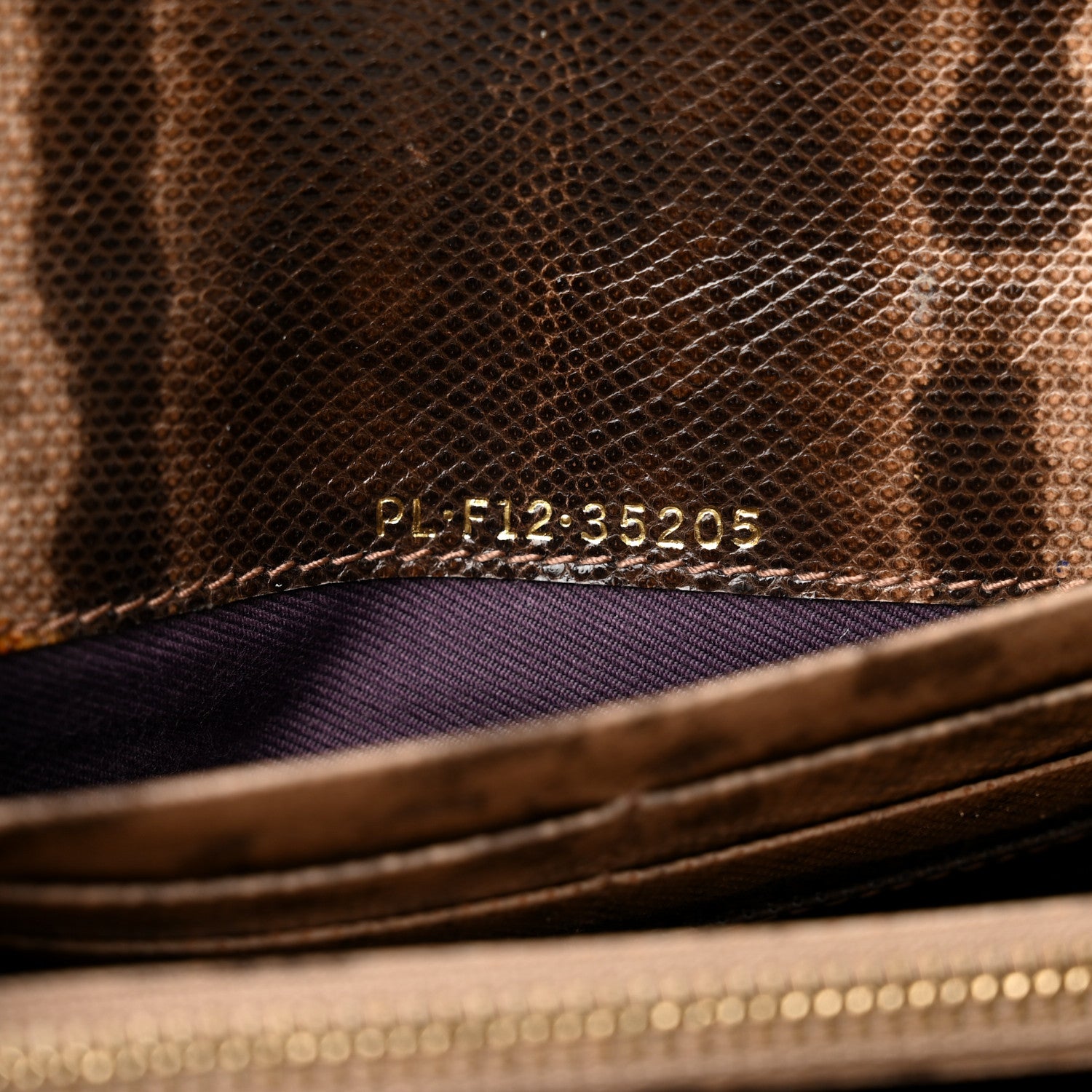 Bulgari Karung Calfskin Serpenti Forever Long Wallet Brown 7 of 8