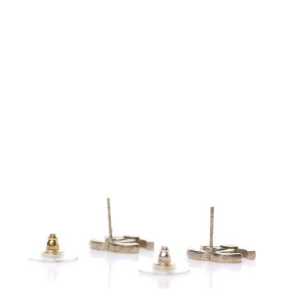 Chanel Crystal CC Earrings Gold 3 of 5