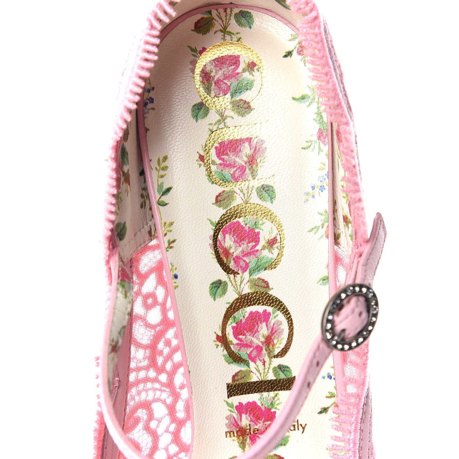 Gucci Lace Pizzo Venice Pumps 39 Sugar Pink 8 of 14