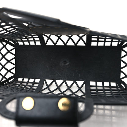 Fendi Recycled Plastic Vitello Liberty Matte Small Fendi Basket Black Miele Scuro 5 of 11