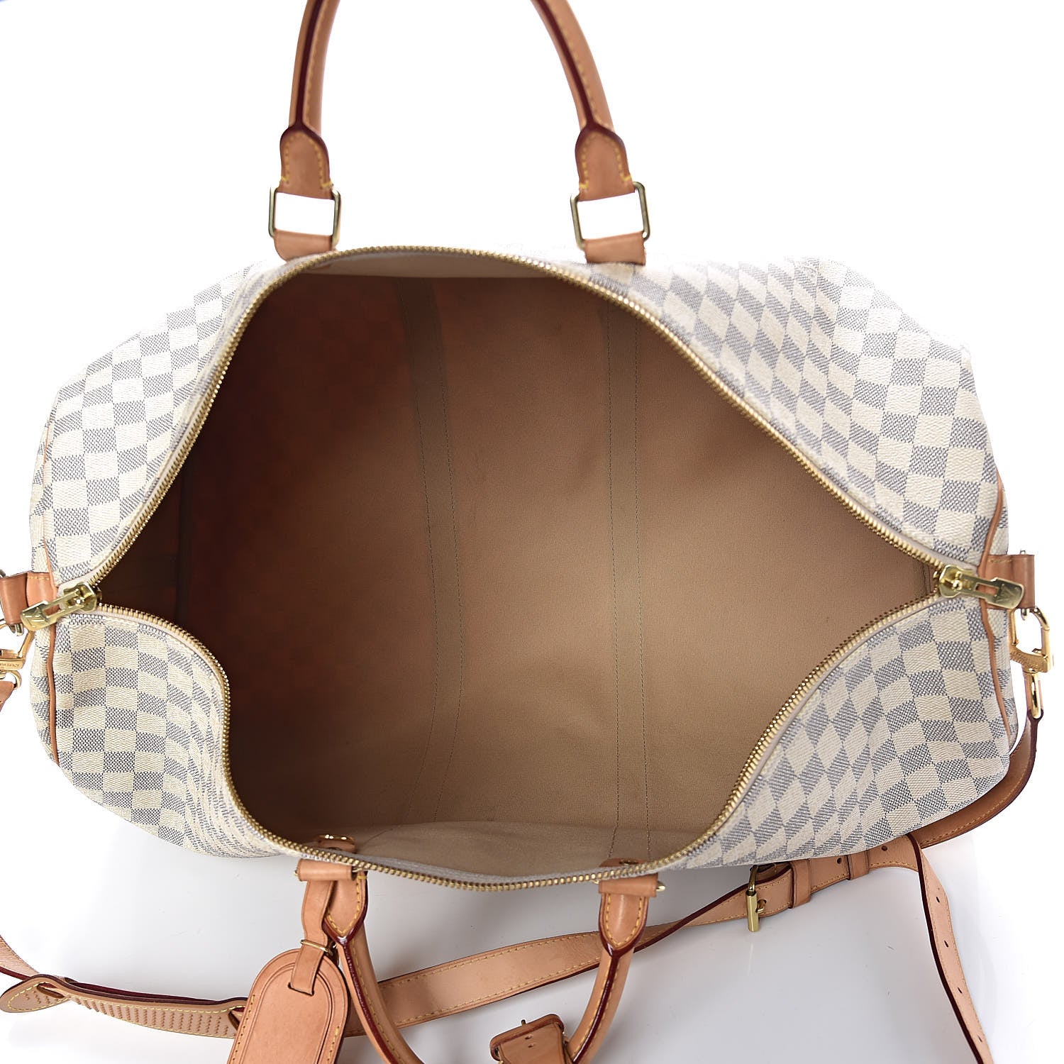 Louis Vuitton Damier Azur Keepall Bandouliere 55 5 of 9