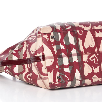 Burberry Nova Check Heart Tote Red 8 of 9