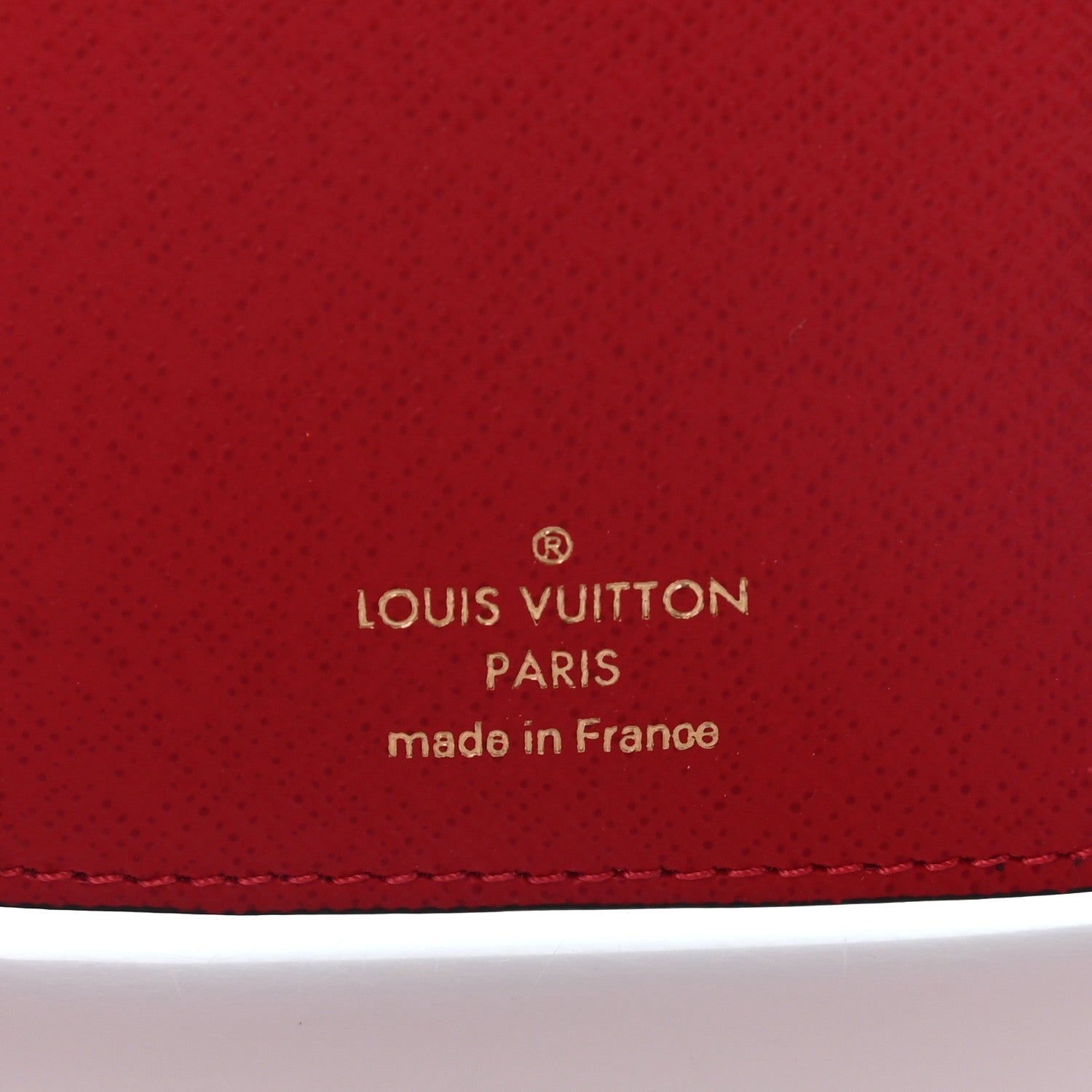 Louis Vuitton Damier Ebene Victorine Wallet Red 6 of 7