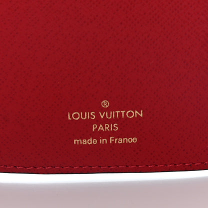 Louis Vuitton Damier Ebene Victorine Wallet Red 6 of 7