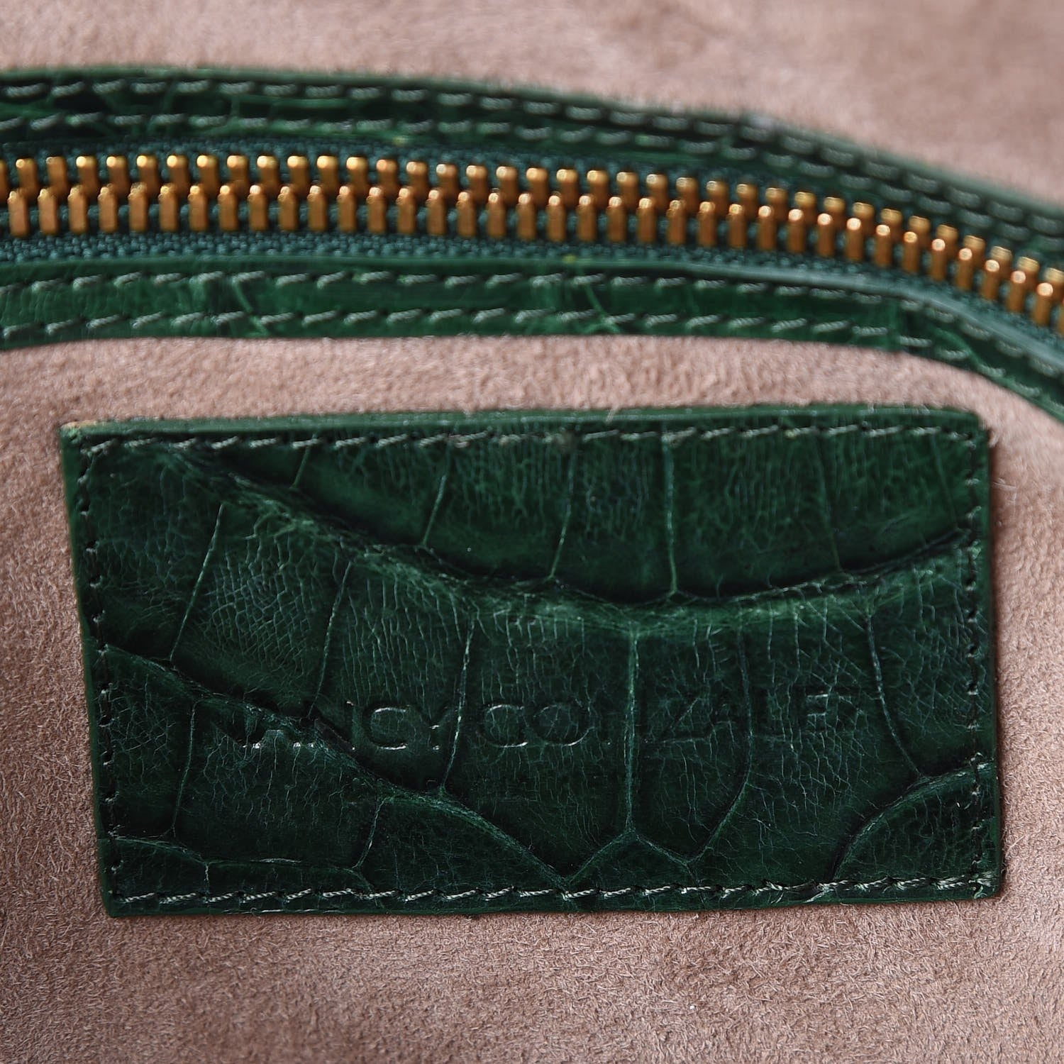 Nancy Gonzalez Crocodile Top Handle Tote Green 7 of 7