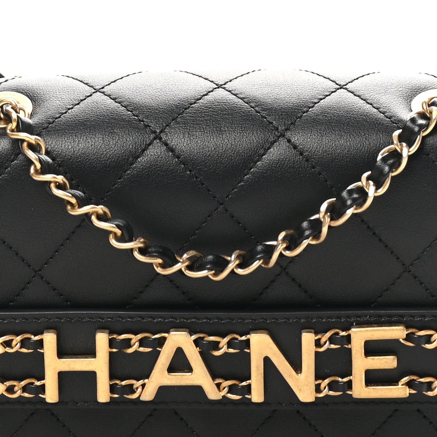 Chanel Calfskin Quilted Small Enchained Flap Black 8 of 11