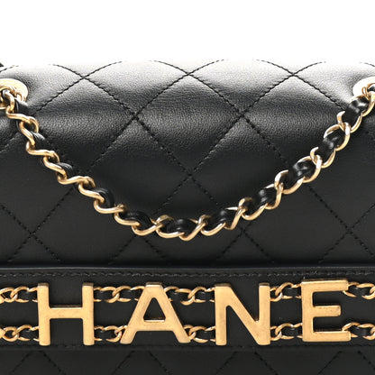 Chanel Calfskin Quilted Small Enchained Flap Black 8 of 11